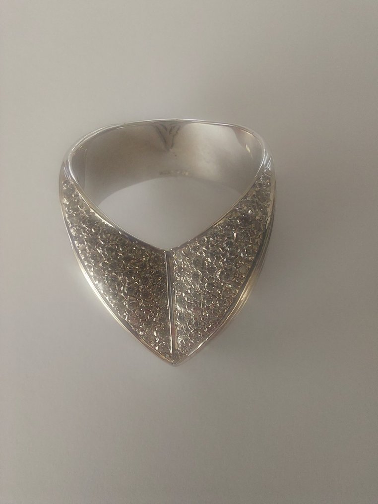 Anel - 18 K Ouro branco -  1.95ct. tw. Diamante  (Natural) - Anel de diamante em ouro branco 18k #1.1