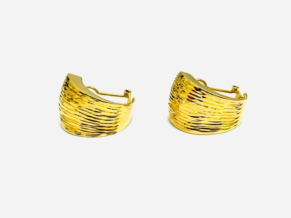 Σκουλαρίκια - 18 καράτια Κίτρινο χρυσό - Κατασκευασμένο στην Ιταλία #1.1