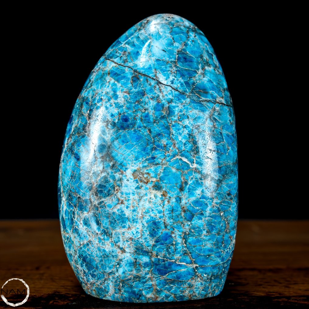 稀有天然藍色磷灰石 自由形式- 861.55 g #1.2
