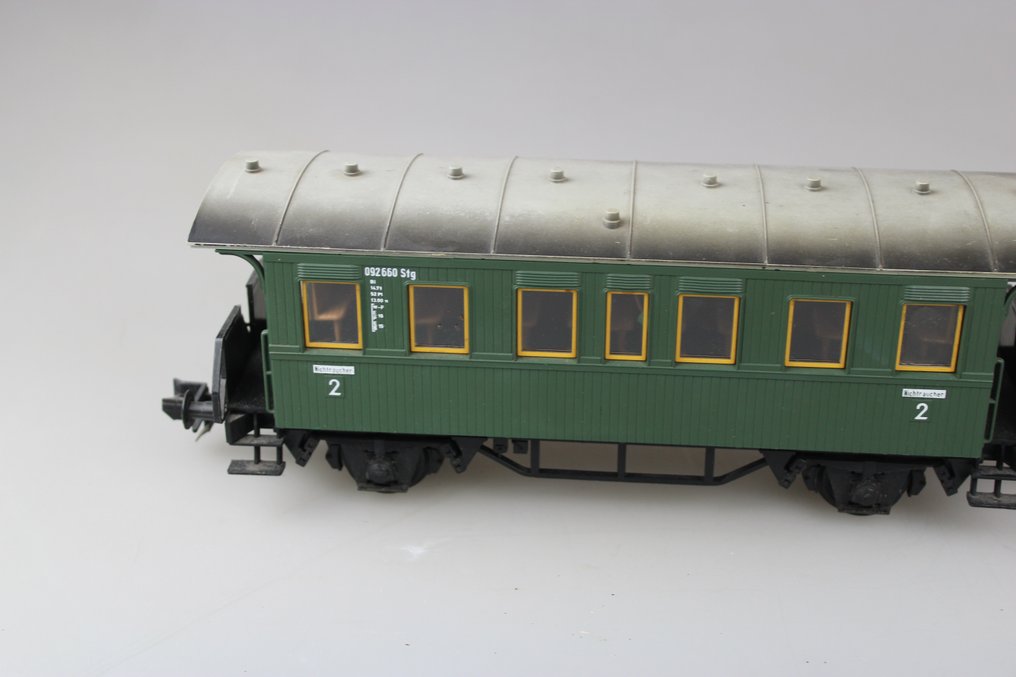 Märklin 1 - 5801 - Model train passenger carriage (2) - 2 axle passenger carriage 2nd class - DB #3.1