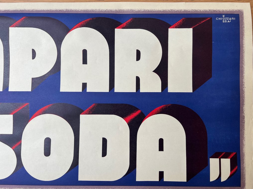 KOBRA CHIOZZANI - BANNER CAMPARI SODA - Δεκαετία του 1930 #2.1