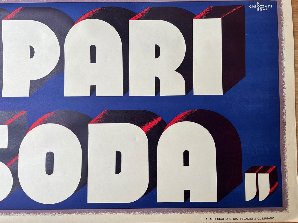 KOBRA CHIOZZANI - BANNER CAMPARI SODA - Δεκαετία του 1930 #3.2