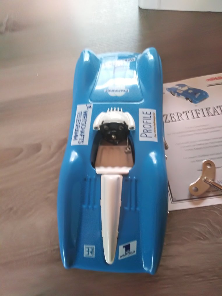 Märklin - Model race car - Mercedes W196R Wind-Up Race Car, Boxed With Certificate #3.2