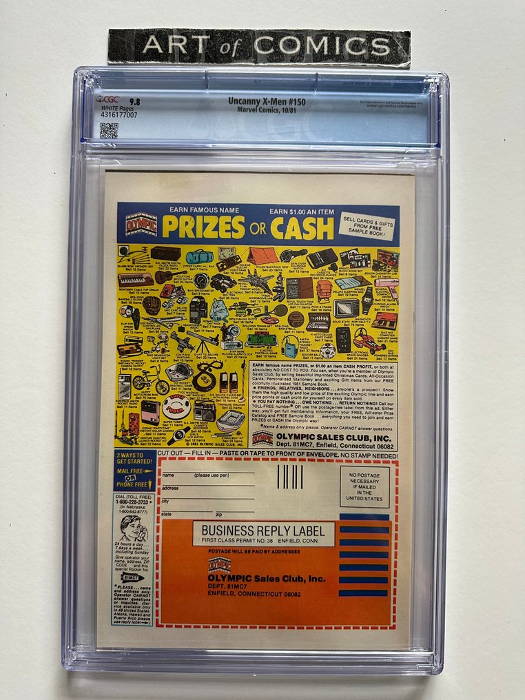 X-Men #150 - CGC 9.8 - 1 Graded comic - First edition - 1981 #1.0
