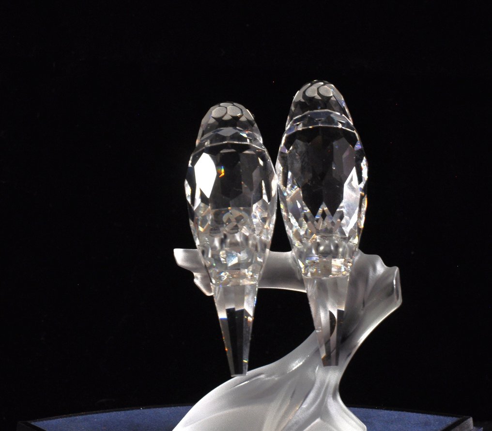 Swarovski - Figurine - SCS - Annual Edition 1987 - Lovebirds - 013560 - Crystal #1.0