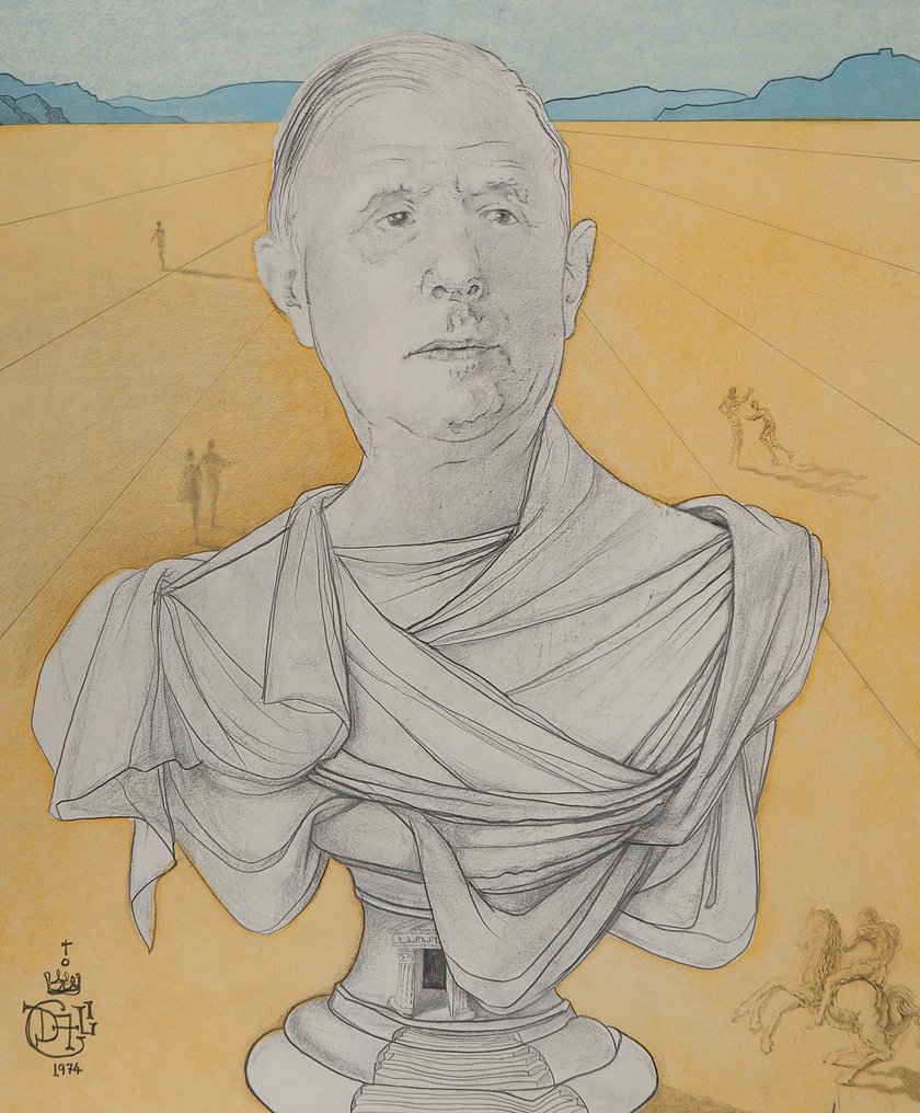 Salvador Dali (1904-1989) - Hommage à Charles de Gaulle #3.2