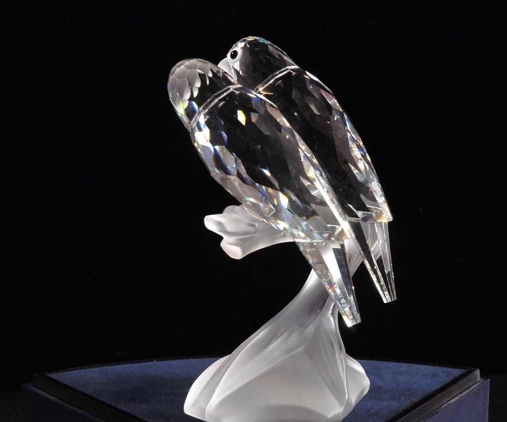 Swarovski - Figurine - SCS - Annual Edition 1987 - Lovebirds - 013560 - Crystal #4.3