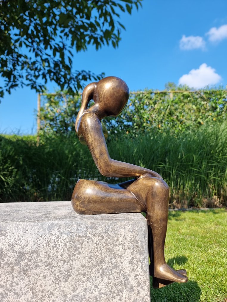 雕像 - Abstract koppel - 45 cm - 黄铜色 #4.3