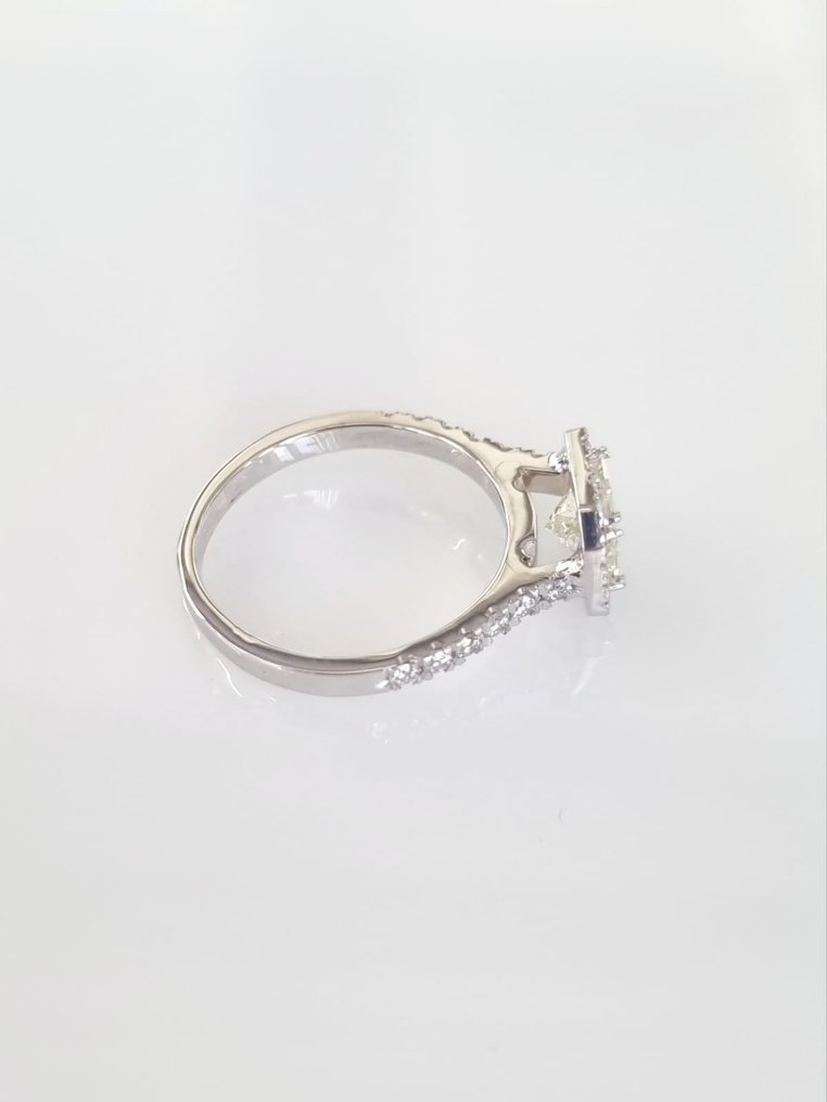 Βραδινό δαχτυλίδι - 18 καράτια Λευκός χρυσός -  1.15ct. tw. Διαμάντι (Φυσικό) #3.2