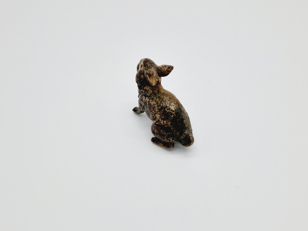 Escultura, Wiener Bronze / Vienna Bronze - Hase Bronze Figur - 3.2 cm - Bronce pintado en frío #3.2