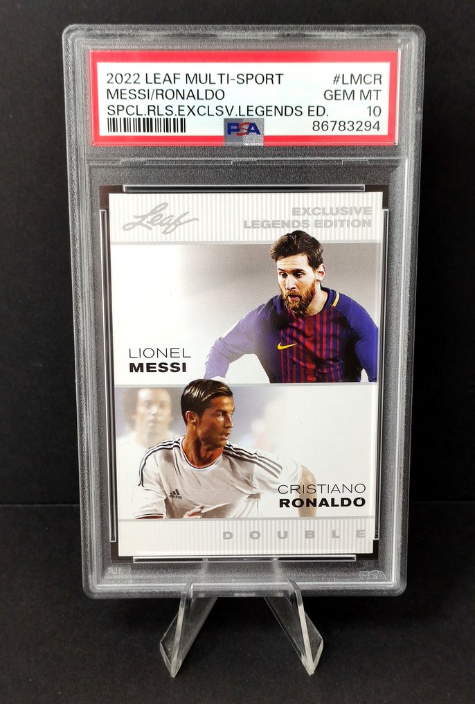 2022 - Leaf - Multi-Sport Exclusive Legends - Lionel Messi & Cristiano Ronaldo - PSA 10 - 1 Graded card #1.0