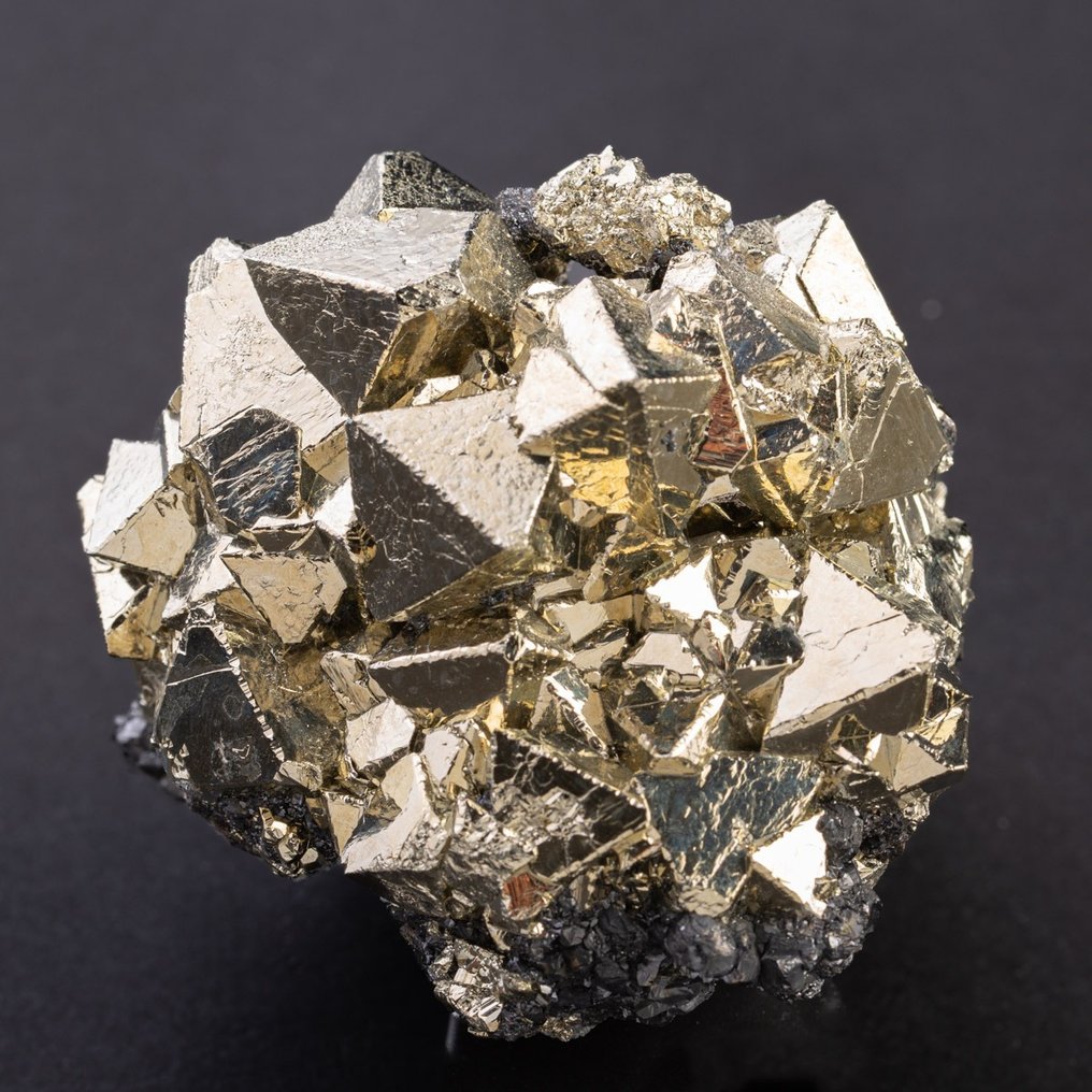 Eksepsjonell oktedrisk pyritt - Høyde: 80 mm - Bredde: 68 mm- 523 g #1.0