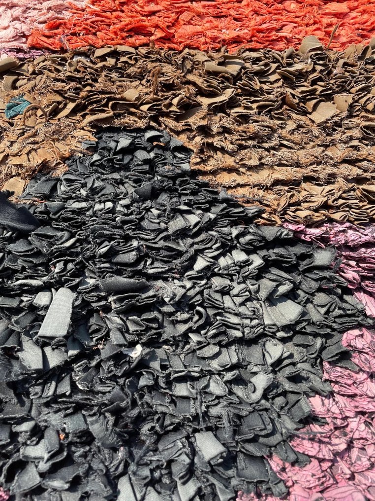 复古传统贝尔贝棉地毯 - 摩洛哥地毯 - 小地毯 - 215 cm - 105 cm - 手工编织棉地毯 #3.2