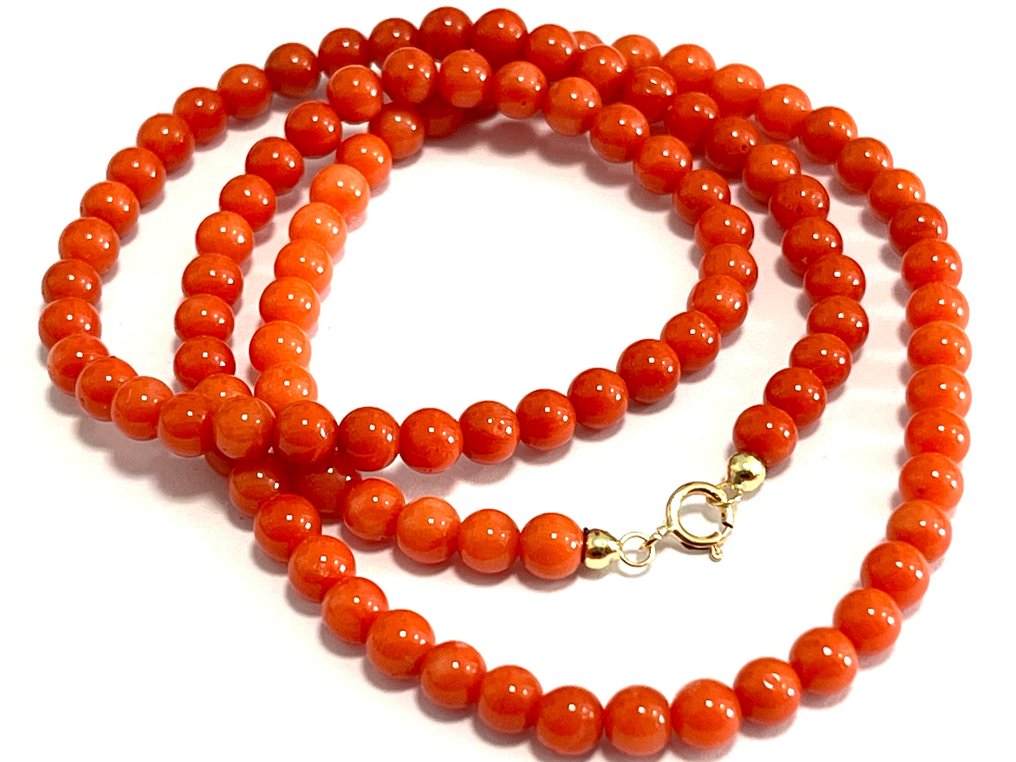 Sem preço de reserva - Colar - 18 K Ouro amarelo Coral #3.2