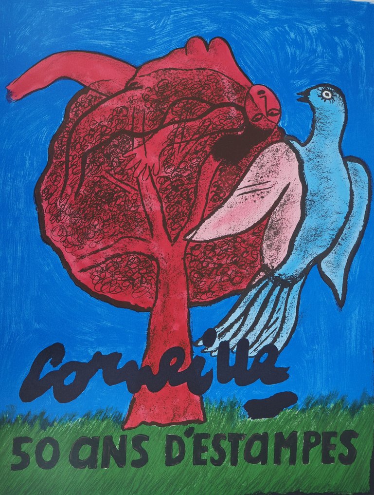 Corneille (1922-2010) - La femme et l'oiseau #1.0