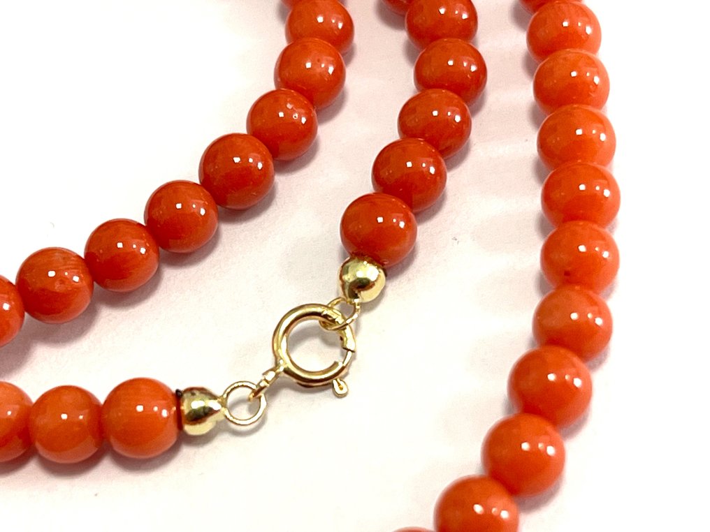 Sem preço de reserva - Colar - 18 K Ouro amarelo Coral #4.3