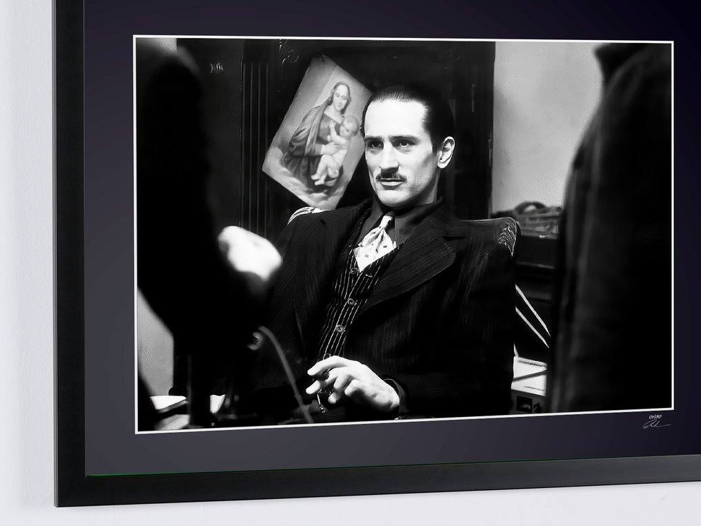 Robert De Niro - The Godfather: Part II 1974 - Fine Art Photography - Luxury Wooden Framed 70X50 cm - Limited Edition Nr 02 of 30 - Serial ID 17228 - Original Certificate (COA), Hologram - 100% New. Shipping Reduction from 3 items #4.3