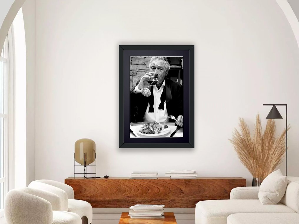 Robert De Niro - Portrait 2 / 3 - Fine Art Photography - Luxury Wooden Framed 70X50 cm - Limited Edition Nr 03 of 30 - Serial ID 17202 - Original Certificate (COA), Hologram Logo Editor and QR Code - 100% New items. #2.1