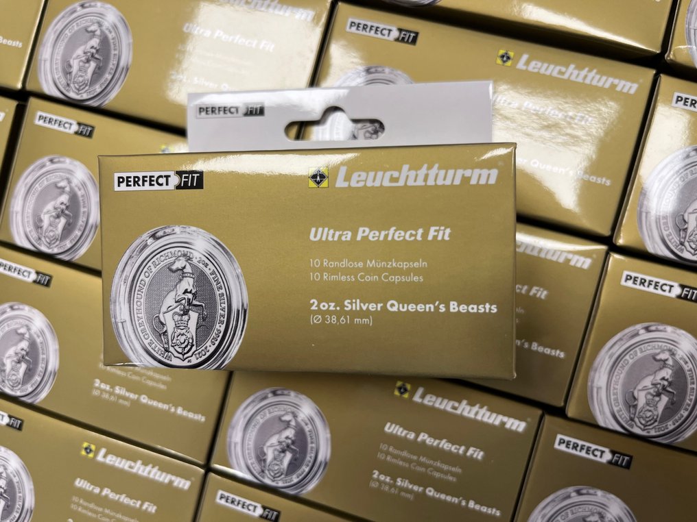 Asusteet. Leuchtturm - 400 ronde muntcapsules maat 38,6 mm (Ei pohjahintaa) #1.0