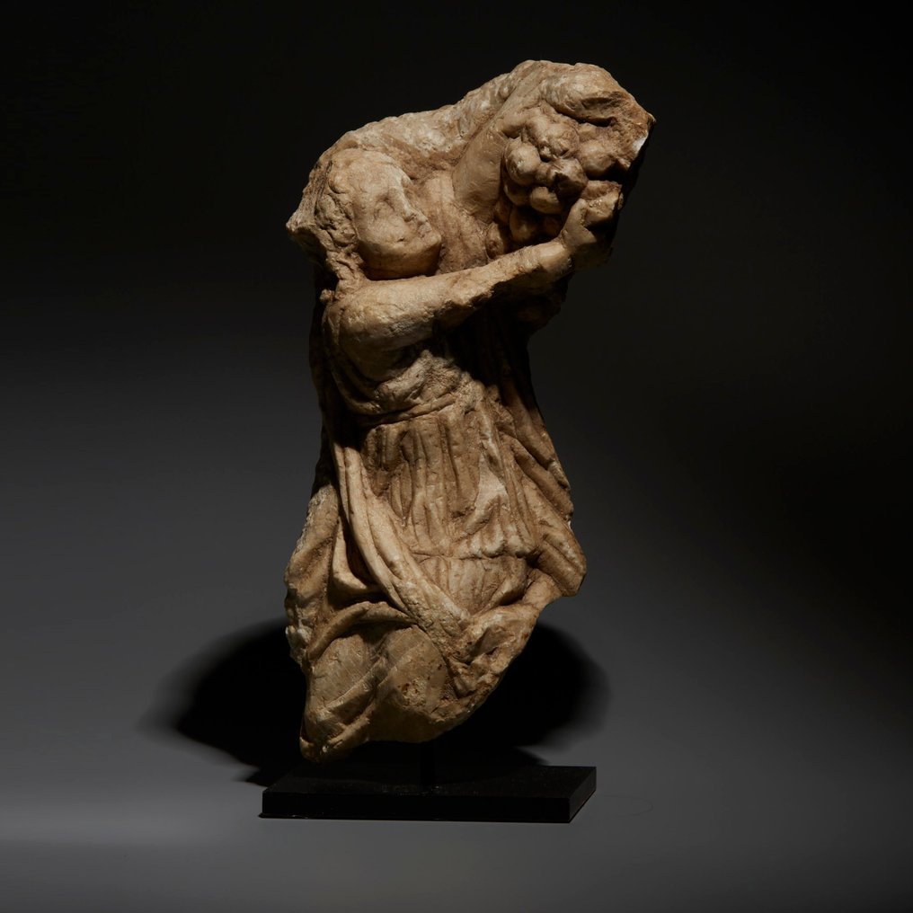 古羅馬 大理石 救济碎片。公元3世纪。高23.5厘米。 #2.1