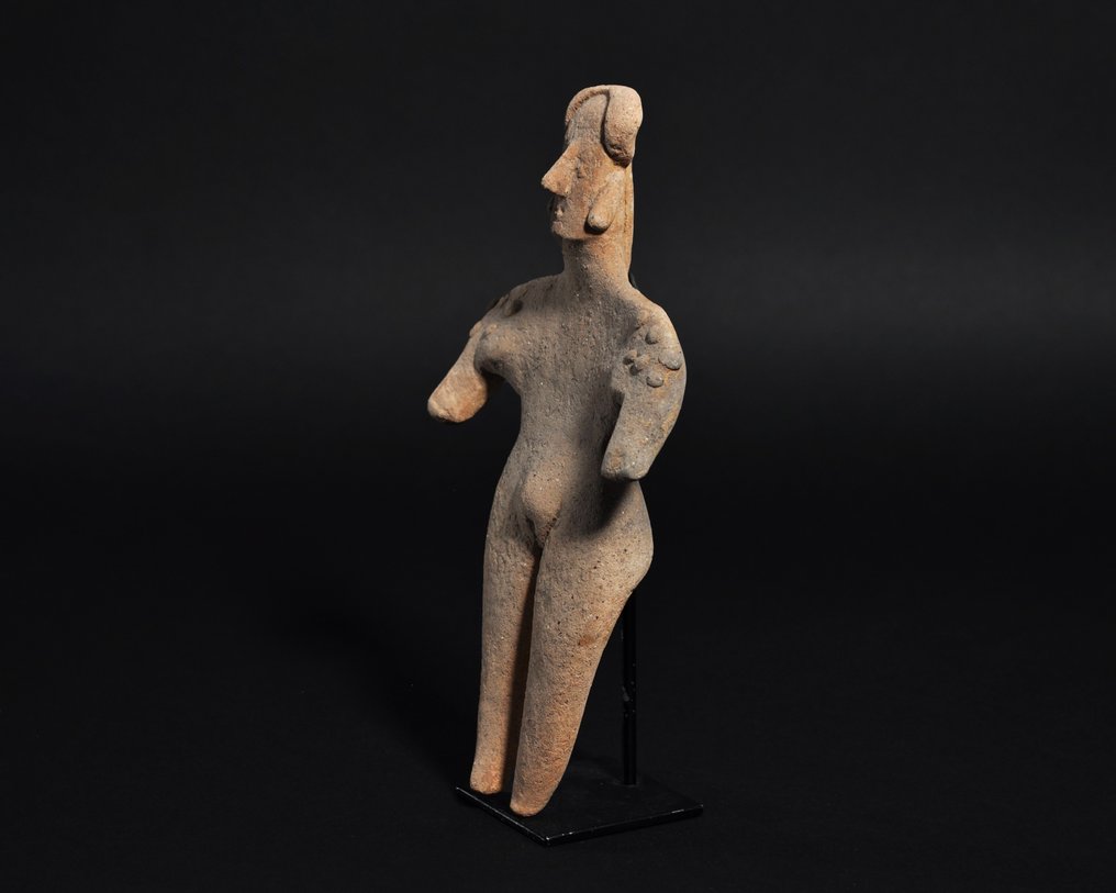 科利马 - 墨西哥西部 陶瓷 女性站立形象(持有德国出口许可证) - 19.3 cm #1.0