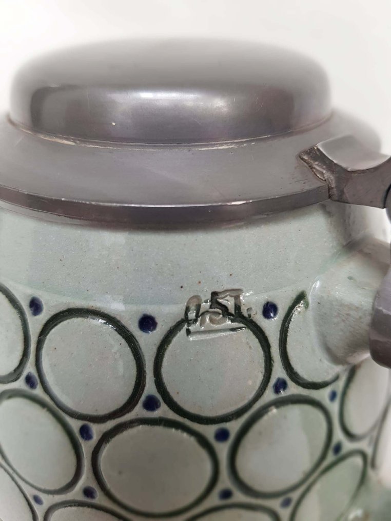 Paul Wynant - Söröskorsó - Kerámia és ón - Nagyon reprezentatív sör. #3.2