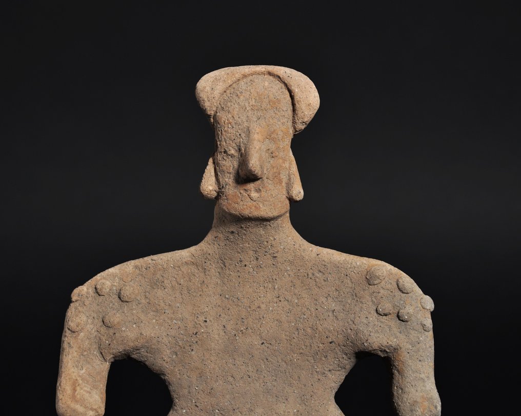 科利马 - 墨西哥西部 陶瓷 女性站立形象(持有德国出口许可证) - 19.3 cm #4.3