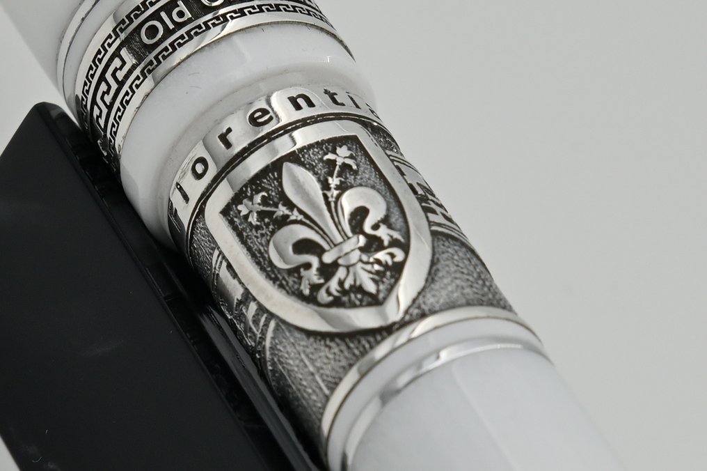 Marlen - Antiche Città Italiane: Firenze - Edizione Numerata in Resina e Argento - Roller ball pen #1.0