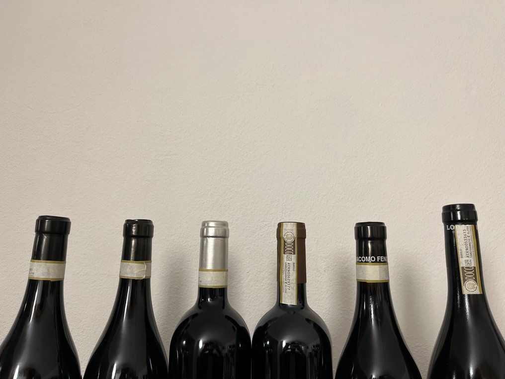 2019 Baudana, 2017 P. Rinaldi, 2018 M. Chiarlo Palas, 2019 G. Fenocchio Bussia, 2019 E. Altare Arborina & - Barolo - 6 Flasker  (0,75 l) #3.1