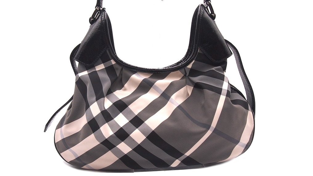 Burberry shopper tela check blu Handbag auction online Catawiki