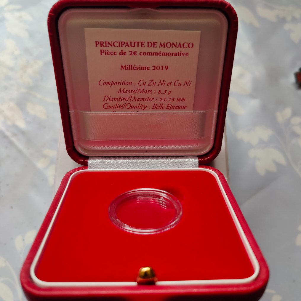 Monaco. 2 Euro 2019 "Honore V" Proof #2.1