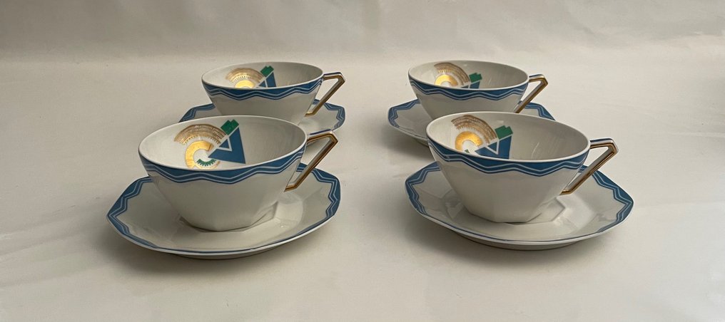 A.F André François - Coffee and tea service (8) - Porcelain #2.1