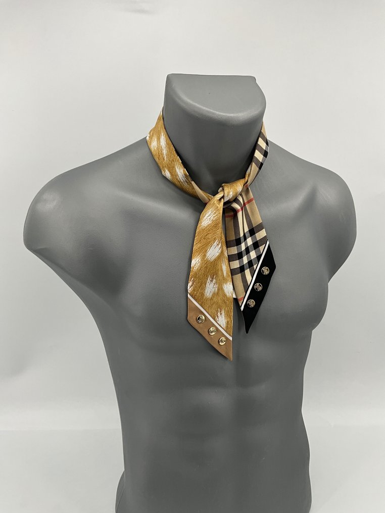 Burberry Twilly reversible TB Scarf auction online Catawiki