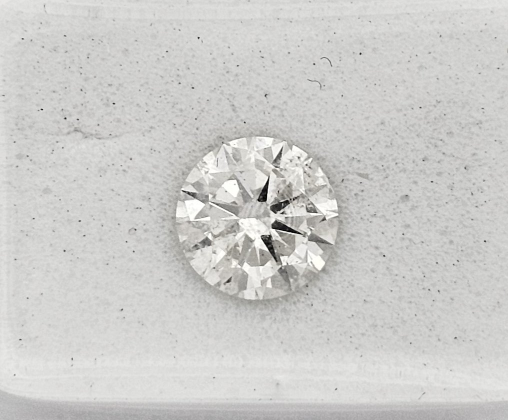 1 pcs Diamante  (Naturale)  - 1.00 ct - Rotondo - J - SI2 - Gemewizard Gemological Laboratory (GWLab) #2.1