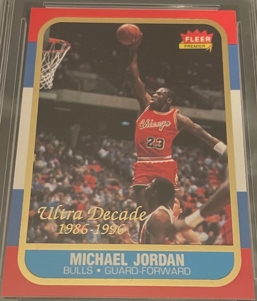 1996/97 Fleer Ultra Decade of Excellence Michael Jordan U4 Rookie 86 - WCG 10 Graded card #1.0