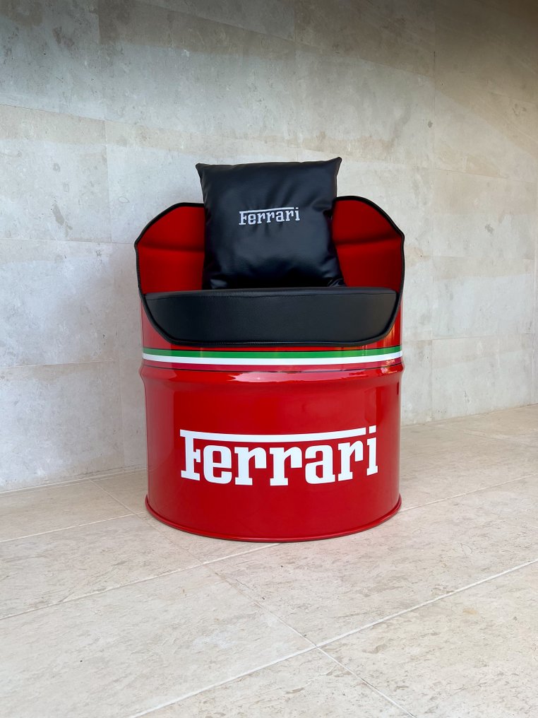 Poltrona de Barril Vermelha Temática Ferrari - PK Werks #1.0
