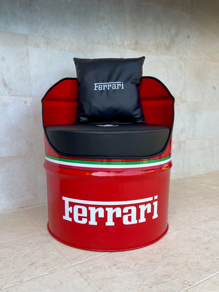 Poltrona de Barril Vermelha Temática Ferrari - PK Werks #2.1