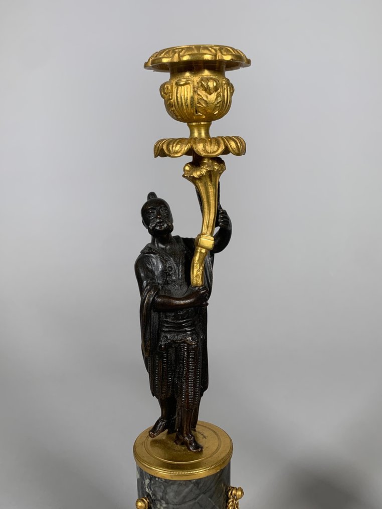 Candlestick - Marble, Bronze #3.2