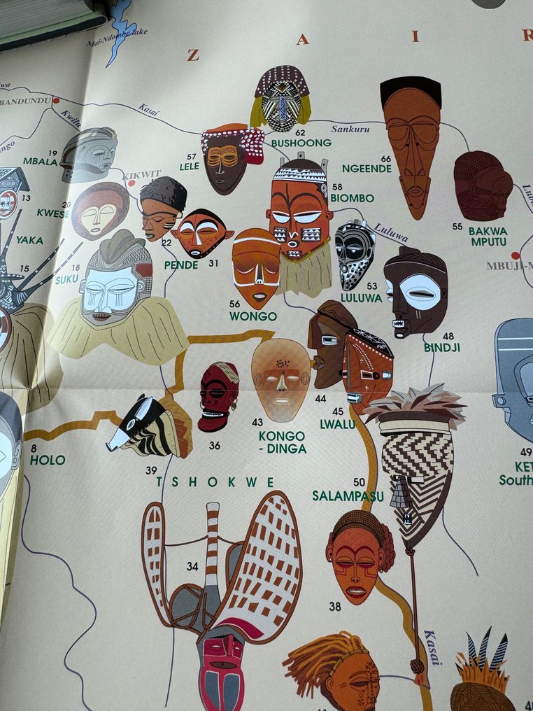 diversen - Face of the spirits/masks from the Zaïre basin - 1993 #4.3