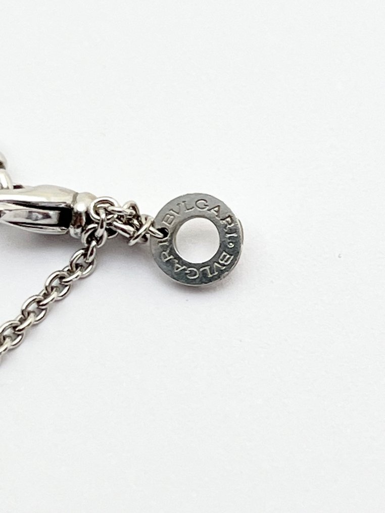 Bvlgari - 吊坠项链 - B.zero 1 - 18K包金 白金 - 钻石 #3.2