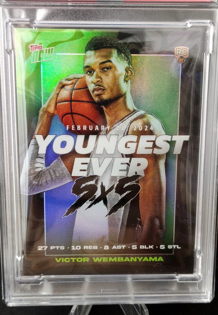2023 Topps Now NBA Victor Wembanyama Rookie 5x5 VW2 - PSA 10 - 1 Graded card #1.0