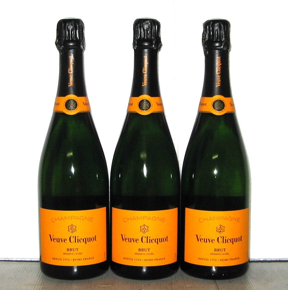 Veuve Clicquot, "Réserve Cuvée" - Champán Brut - 3 Botellas (0,75 L) #1.0