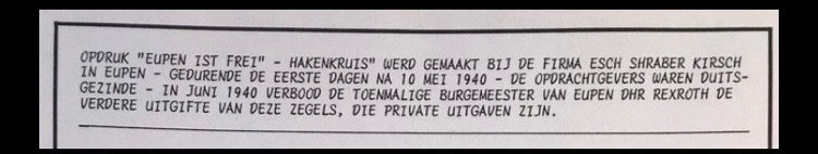Belgique 1940 - « Eupen est libre » : Leopold III « Col ouvert » avec impression en 2 nuances de couleur. - ZELDEN AANGEBODEN #4.3