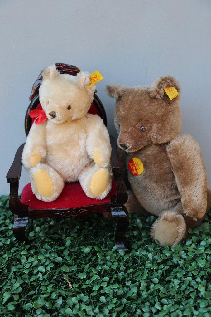 steiff: original teddybeer in caramel en honingkleur, - 玩具熊 - 1980-1990 - 德国 #1.0