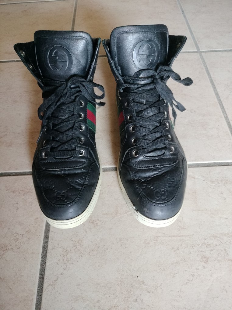 Scarpe gucci alte nere online