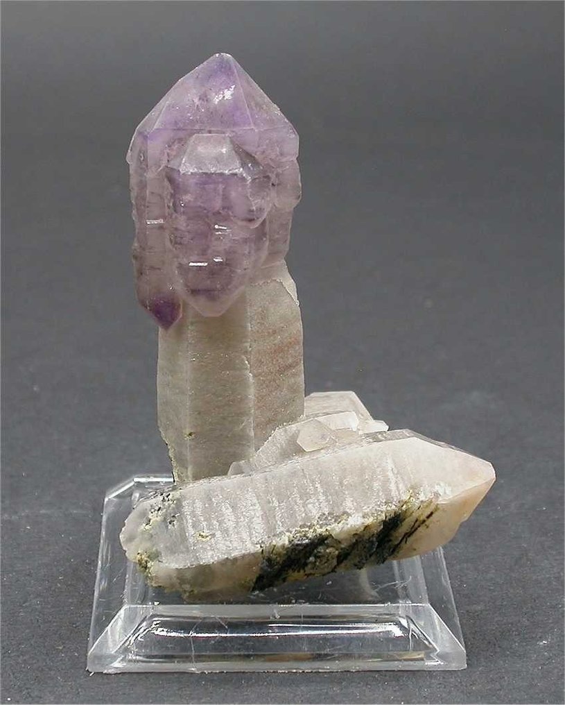 Amethyst Crystal on matrix - Height: 5.5 cm - Width: 3 cm- 150 g - (1) #2.1