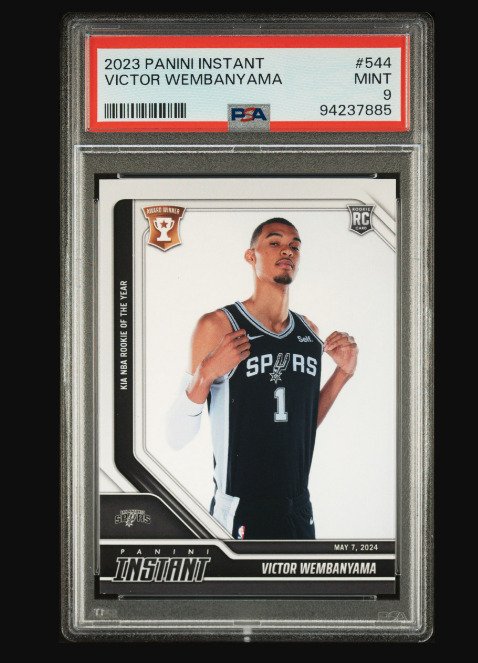 2023 - Panini - Instant Draft Night - Victor Wembanyama - #544 - Rookie Card - Print Run 11.420 units - 1 Graded card - PSA 9 #1.1