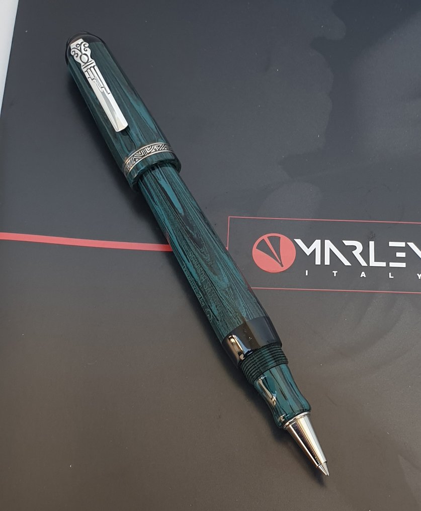 Marlen - Maschere Atellane: Maccus business | Edizione Speciale in ebanite e argento - Długopis kulkowy #2.1