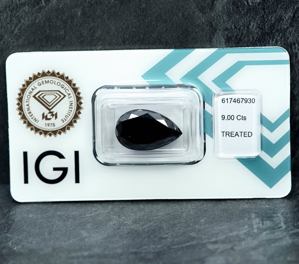 1 pcs Diamante (Color tratado) - 9.00 ct - No especificado en el informe de laboratorio - International Gemological Institute (IGI) #1.0