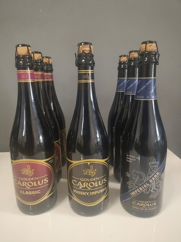 Het Anker - Gouden Carolus: Klassisk, Whisky Infused & Imperial Dark 2022 - 75 cl - 8 flaskor #1.0